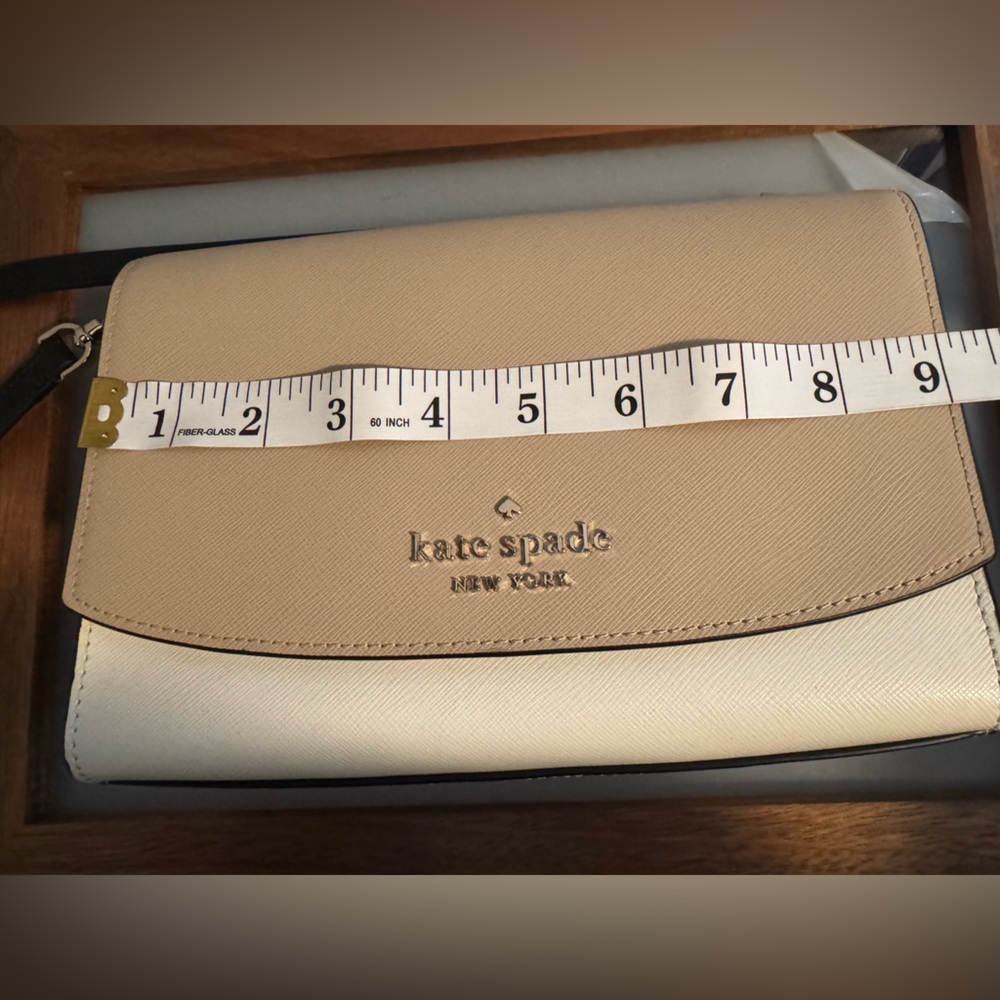 Kate Spade Taupe and White Crossbody Bag - Picture 11 of 15